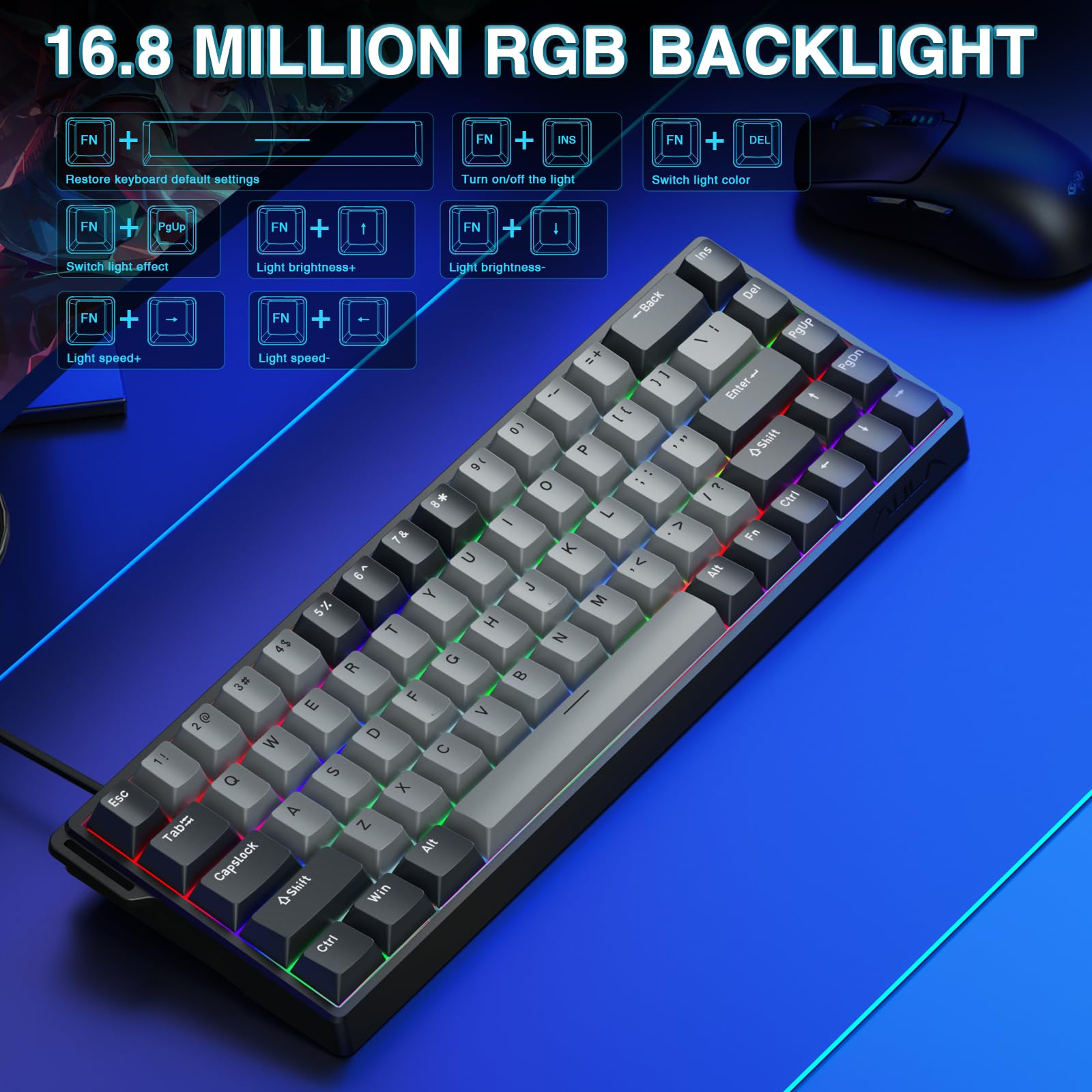 Amazon.com: AULA WIN68 HE PRO - Hall Effect Gaming Keyboard with